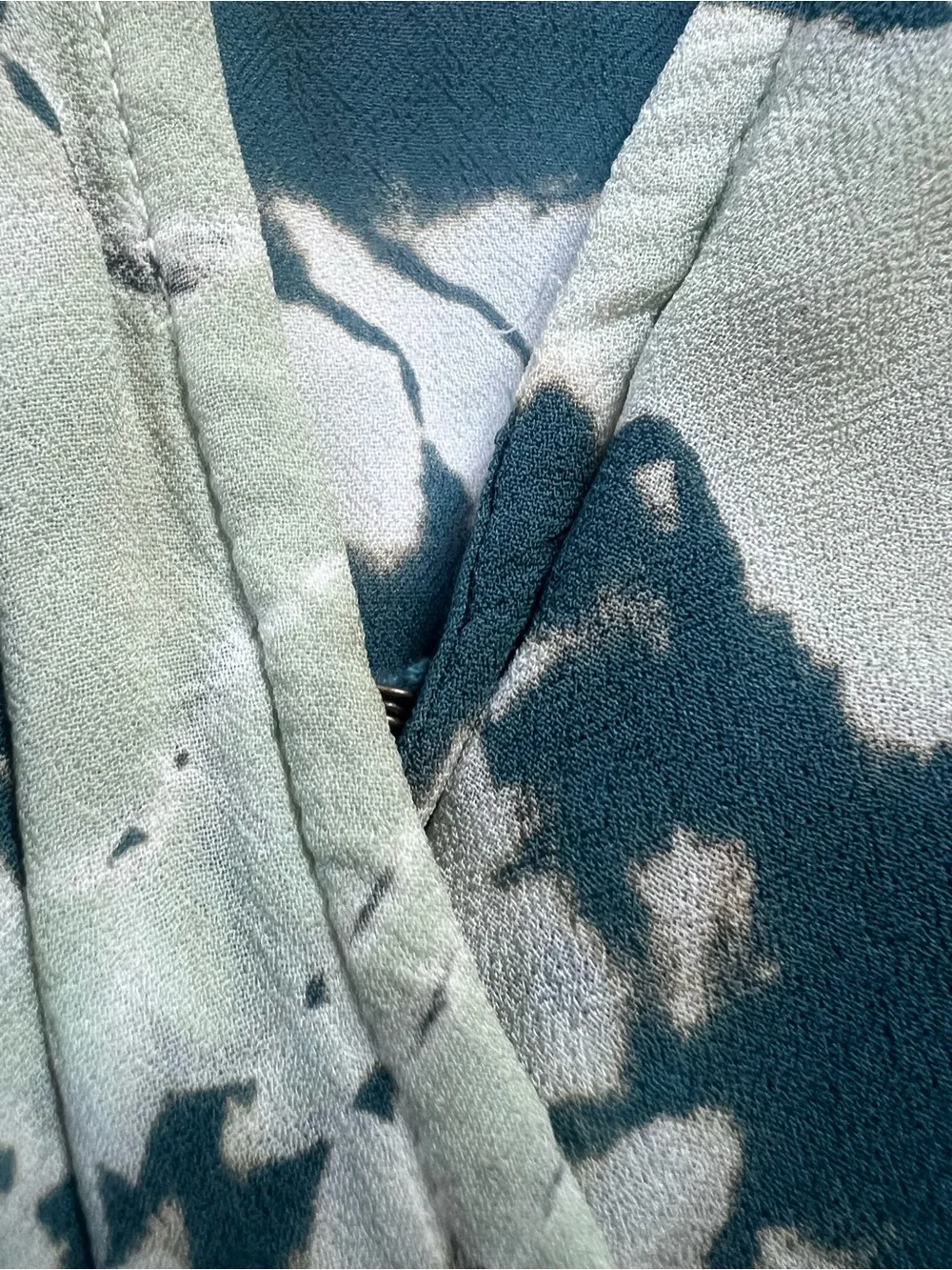 Young Fabulous & Broke Teal and Mint Tie-Dye Wrap Maxi Dress